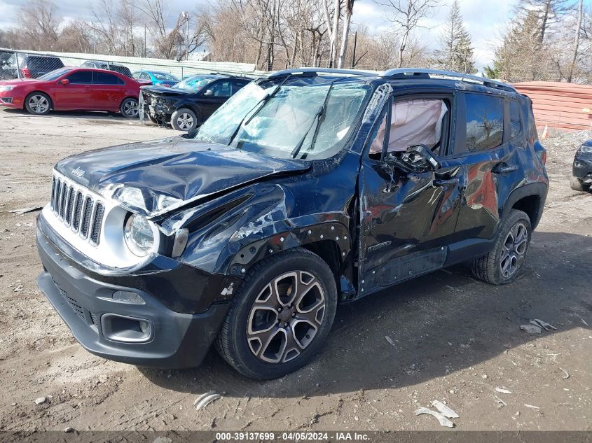 2017 Jeep Renegade Limited 4X4 VIN: ZACCJBDB3HPF13251 Lot: 39137699