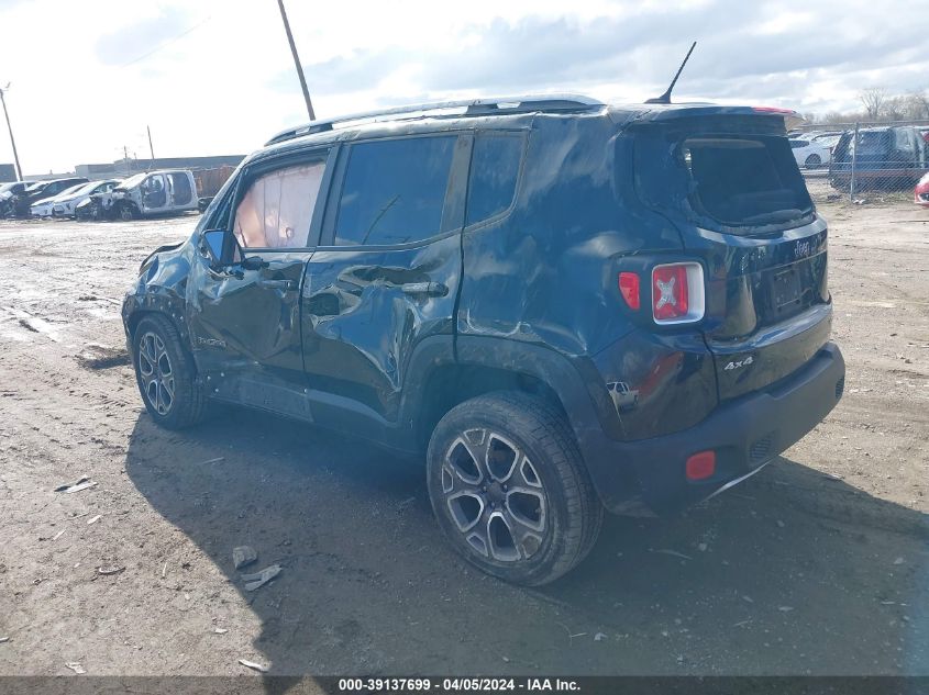 2017 Jeep Renegade Limited 4X4 VIN: ZACCJBDB3HPF13251 Lot: 39137699