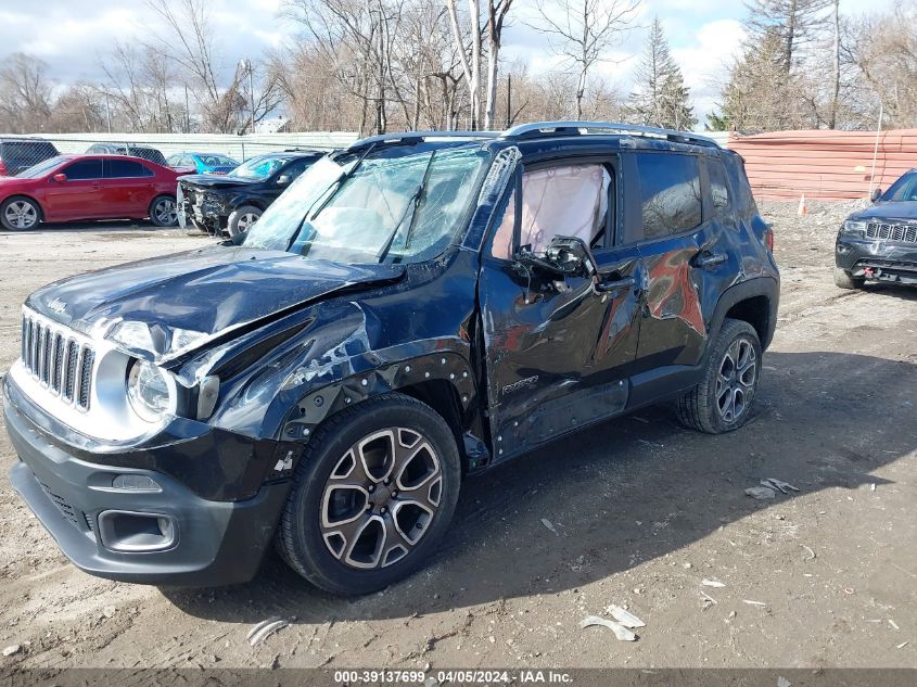 2017 Jeep Renegade Limited 4X4 VIN: ZACCJBDB3HPF13251 Lot: 39137699