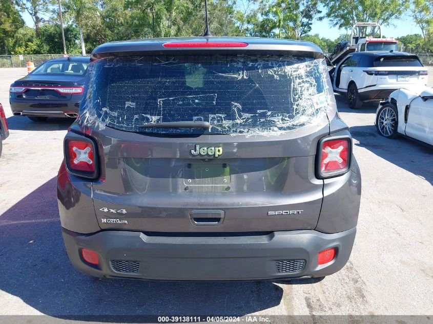 2018 Jeep Renegade Sport 4X4 VIN: ZACCJBAB8JPJ15170 Lot: 39138111