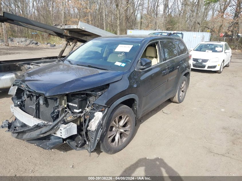 2016 Toyota Highlander Le Plus V6 VIN: 5TDBKRFH9GS259324 Lot: 39138226