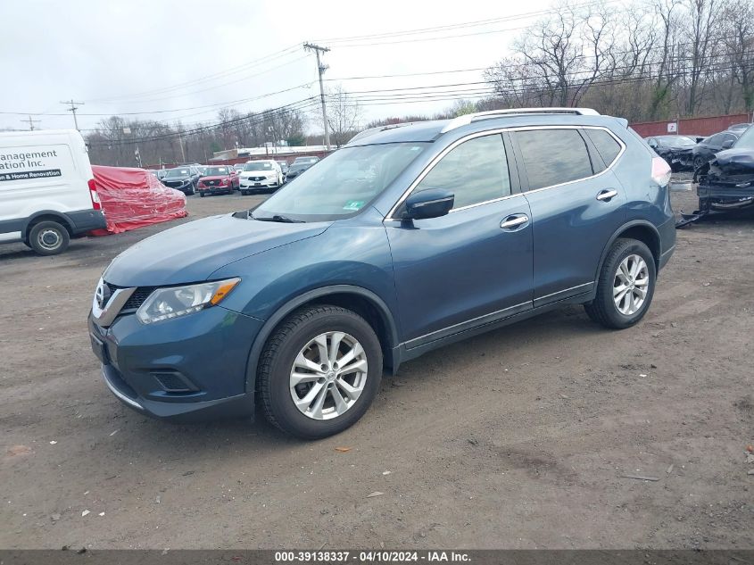 2014 Nissan Rogue Sv VIN: 5N1AT2MV3EC784950 Lot: 39138337