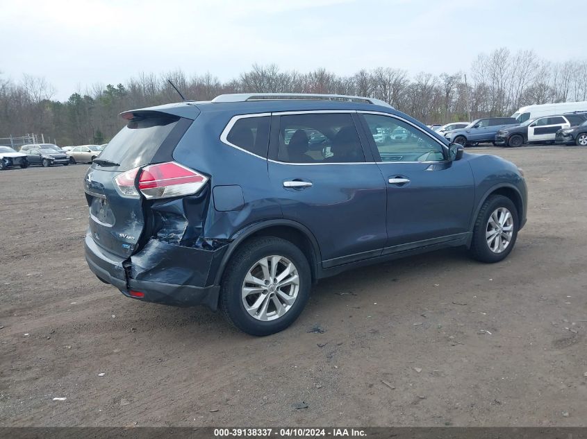 2014 Nissan Rogue Sv VIN: 5N1AT2MV3EC784950 Lot: 39138337