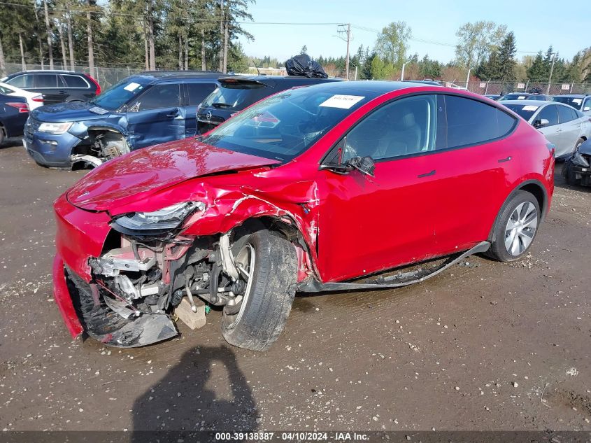 2023 Tesla Model Y Awd/Long Range Dual Motor All-Wheel Drive VIN: 7SAYGAEE5PF873900 Lot: 39138387