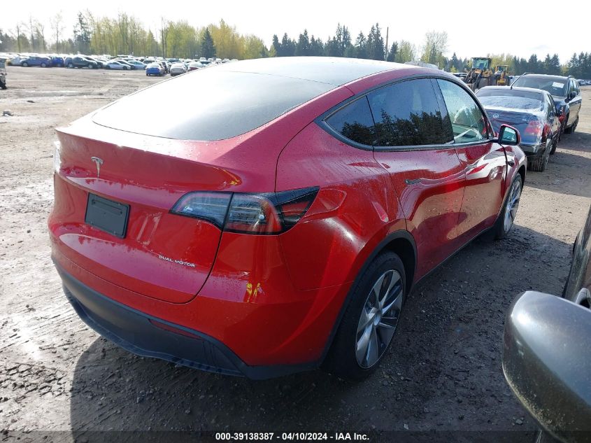 2023 Tesla Model Y Awd/Long Range Dual Motor All-Wheel Drive VIN: 7SAYGAEE5PF873900 Lot: 39138387