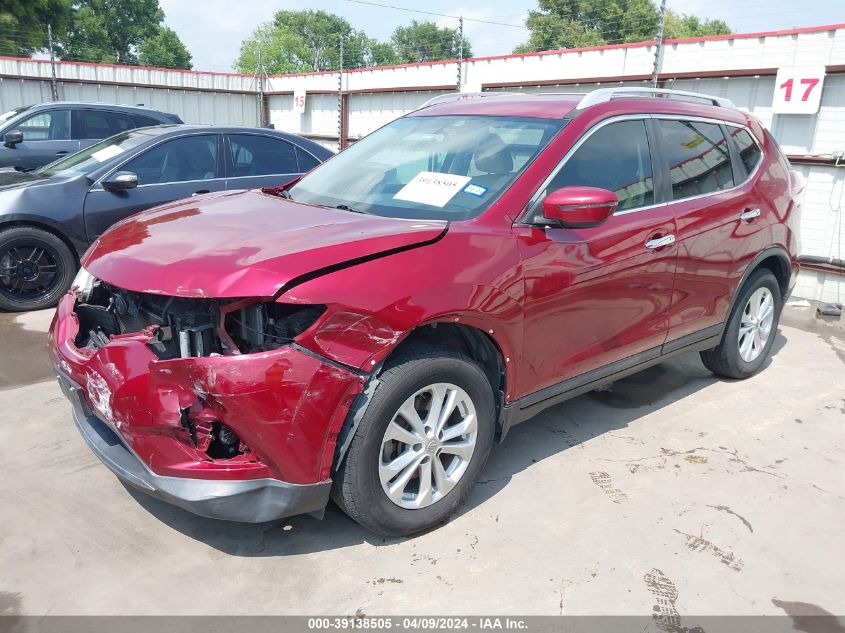 2016 Nissan Rogue Sv VIN: 5N1AT2MN7GC769032 Lot: 39138505