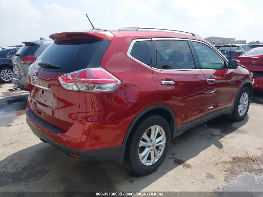 2016 Nissan Rogue Sv VIN: 5N1AT2MN7GC769032 Lot: 39138505