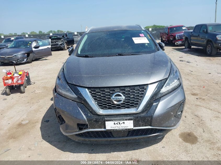 2019 Nissan Murano Sl VIN: 5N1AZ2MJ5KN122170 Lot: 40905808