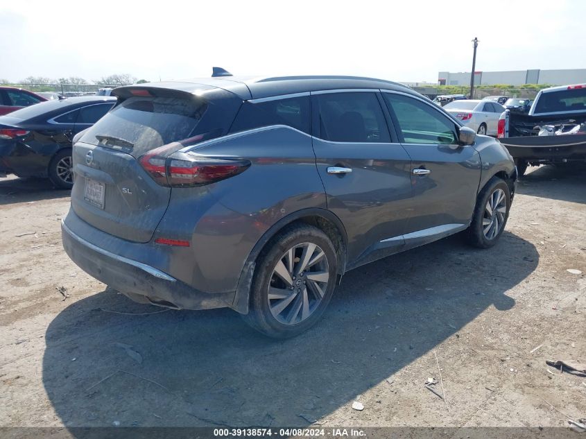 2019 Nissan Murano Sl VIN: 5N1AZ2MJ5KN122170 Lot: 40905808