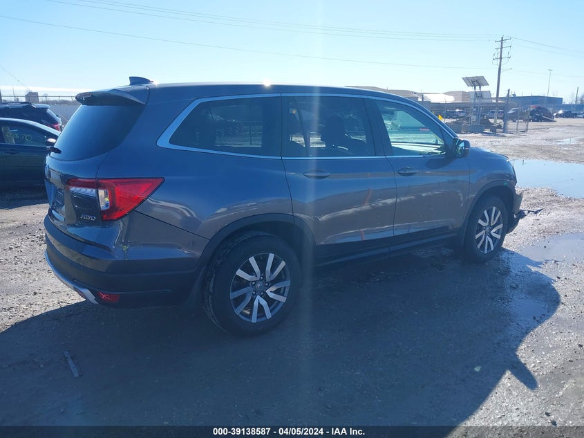VIN 5FNYF6H55MB038416 2021 HONDA PILOT EXL