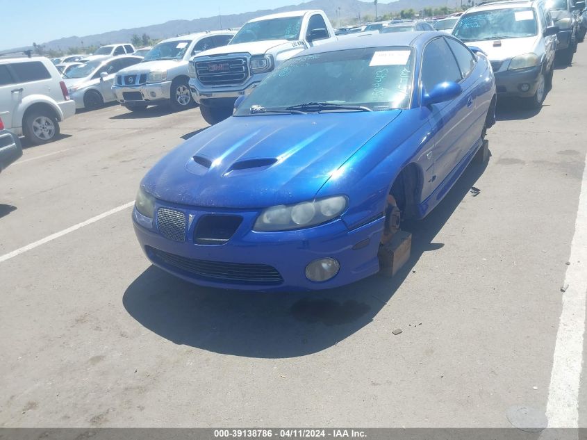 2006 Pontiac Gto VIN: 6G2VX12U86L504463 Lot: 39138786