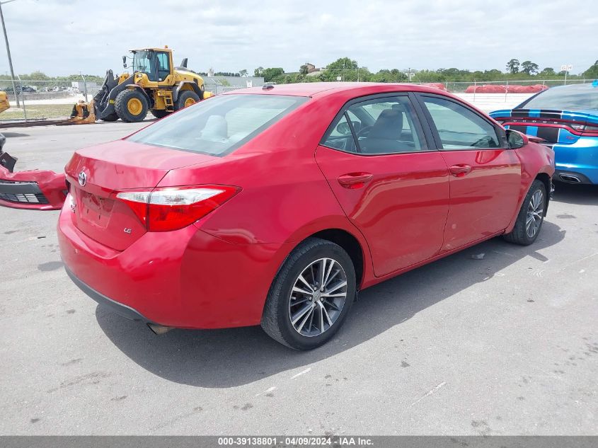 2016 Toyota Corolla Le Plus VIN: 2T1BURHE5GC496575 Lot: 39138801