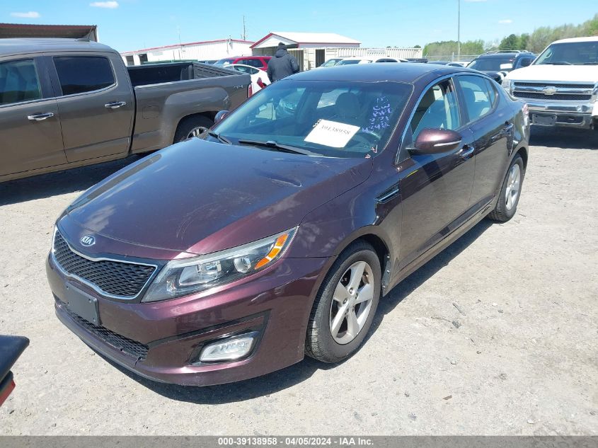 2015 Kia Optima Lx VIN: 5XXGM4A7XFG474342 Lot: 39138958