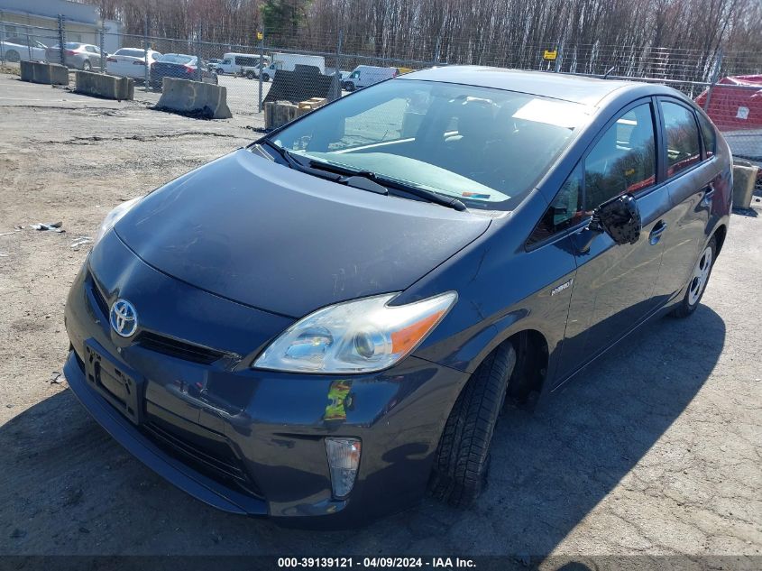 2013 Toyota Prius Three VIN: JTDKN3DU6D1685503 Lot: 39139121