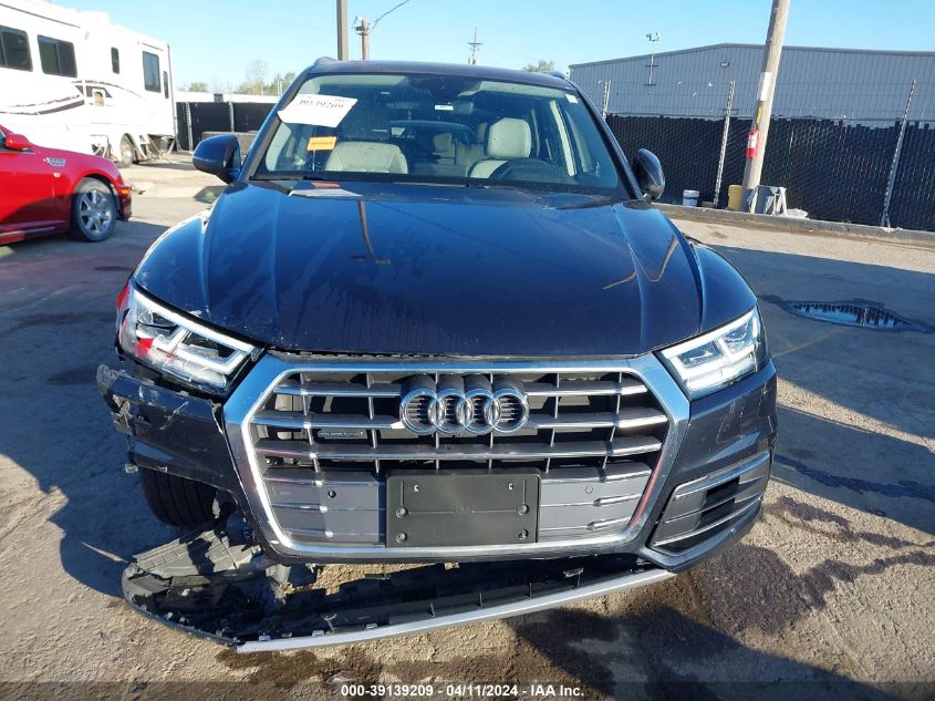 2018 Audi Q5 2.0T Premium/2.0T Tech Premium VIN: WA1BNAFY7J2225318 Lot: 39139209