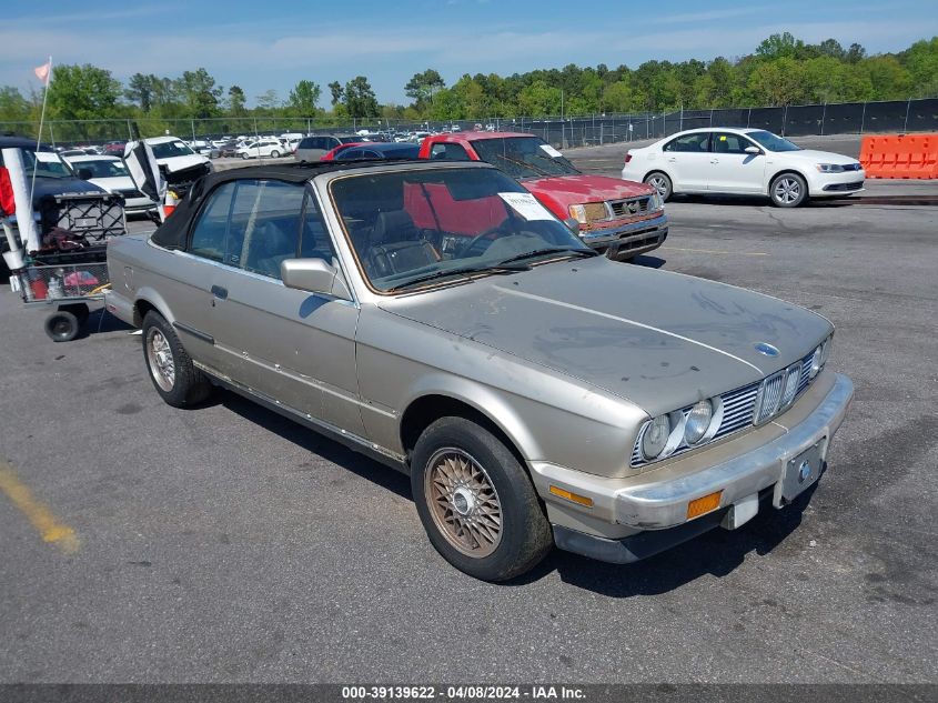 1988 BMW 325 I Automatic VIN: WBABB2306J1944811 Lot: 39139622