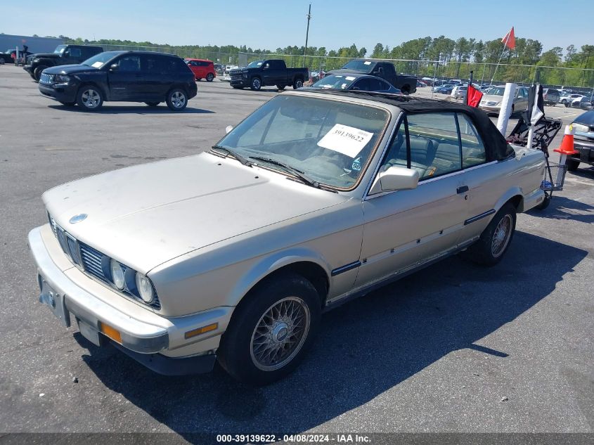 1988 BMW 325 I Automatic VIN: WBABB2306J1944811 Lot: 39139622