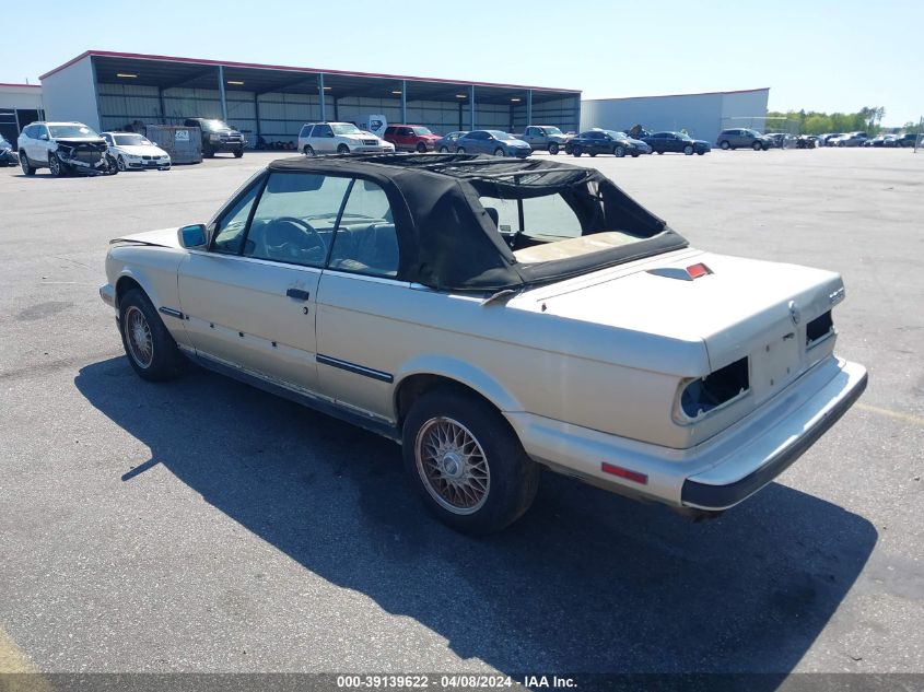 1988 BMW 325 I Automatic VIN: WBABB2306J1944811 Lot: 39139622