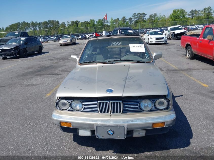 1988 BMW 325 I Automatic VIN: WBABB2306J1944811 Lot: 39139622