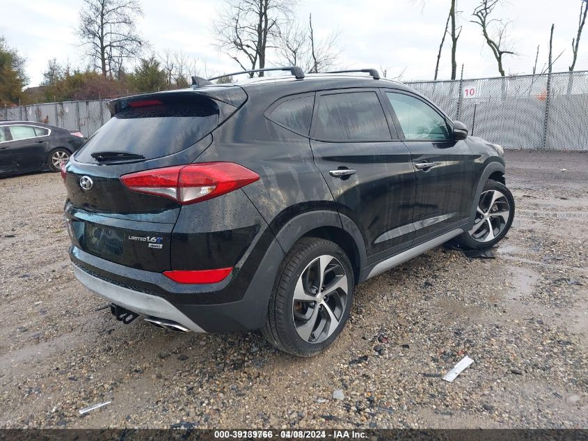 KM8J3CA22HU279464 2017 Hyundai Tucson Limited