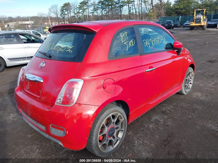 2012 Fiat 500 Sport VIN: 3C3CFFBR1CT125885 Lot: 39139858