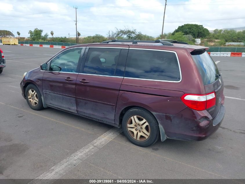 2007 Honda Odyssey Ex-L VIN: 5FNRL38727B406309 Lot: 39139861