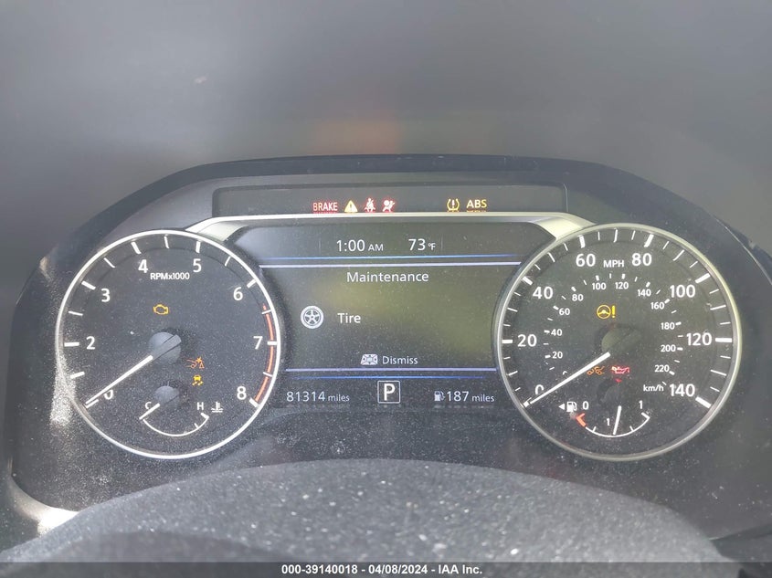 2021 NISSAN ALTIMA 2.5L I4 FI DOHC 16V (VIN: 1N4BL4CV2MN328937