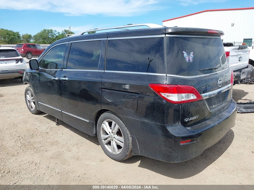 2013 Nissan Quest Sl VIN: JN8AE2KP1D9061679 Lot: 39140029