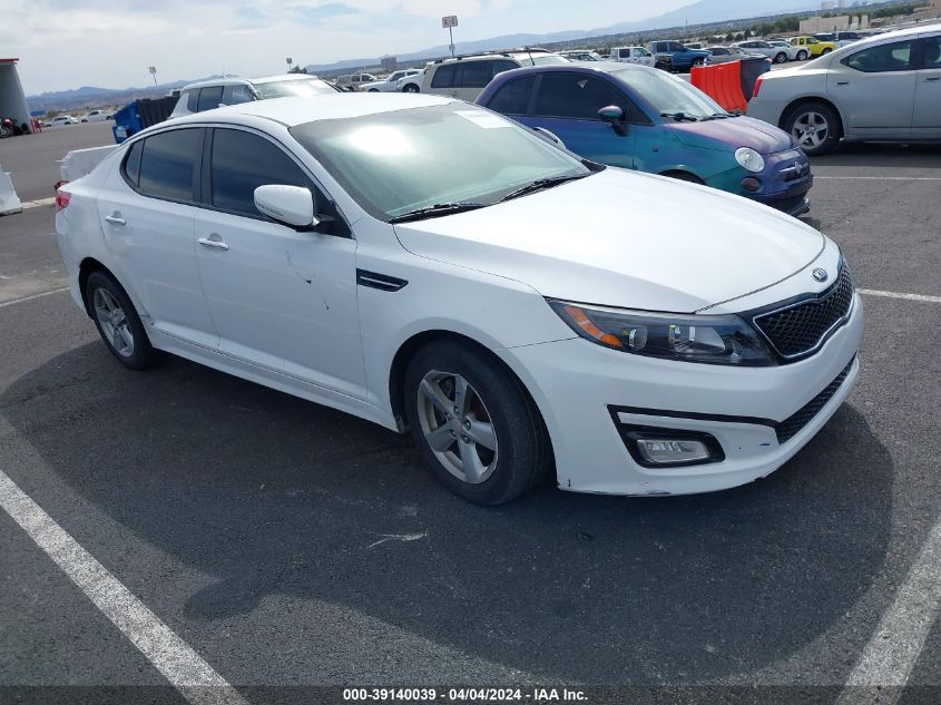 2015 Kia Optima Lx VIN: 5XXGM4A70FG480148 Lot: 39140039