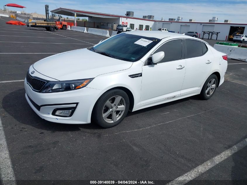 2015 Kia Optima Lx VIN: 5XXGM4A70FG480148 Lot: 39140039