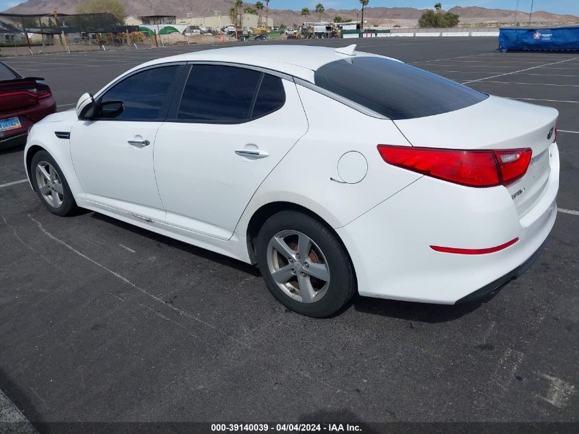 2015 Kia Optima Lx VIN: 5XXGM4A70FG480148 Lot: 39140039