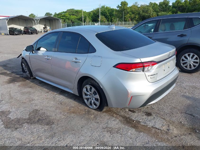 2022 Toyota Corolla Le VIN: JTDEPMAE5NJ219198 Lot: 39140066