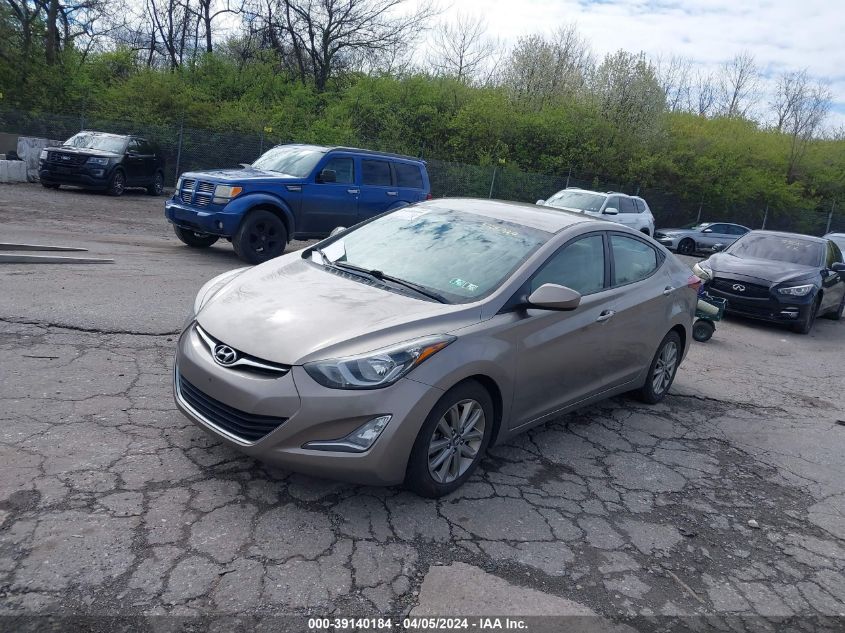 5NPDH4AE3EH529027 | 2014 HYUNDAI ELANTRA