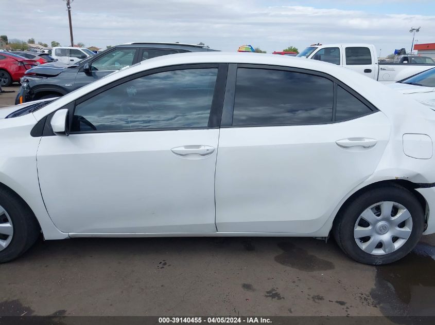 2014 Toyota Corolla Le Eco VIN: 5YFBPRHE8EP165784 Lot: 39140455