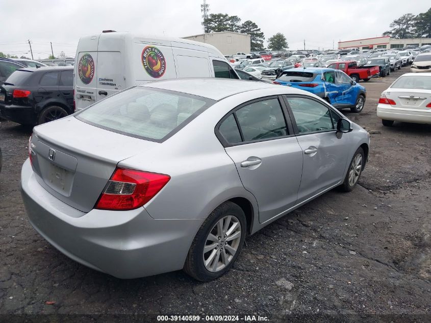 2012 Honda Civic Ex VIN: 19XFB2F81CE353436 Lot: 39140599