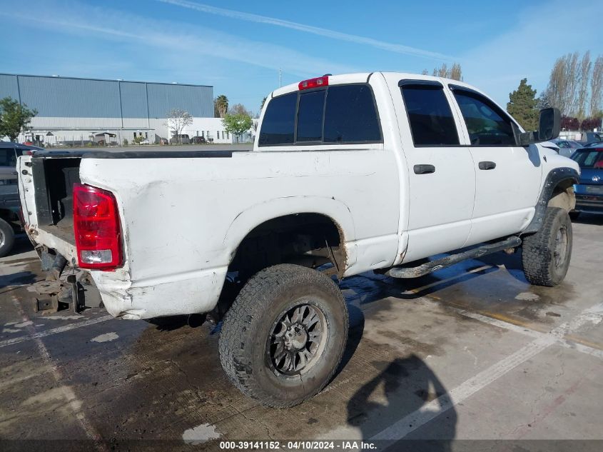 2005 Dodge Ram 2500 Slt/Laramie VIN: 3D7KS28C45G848615 Lot: 39141152