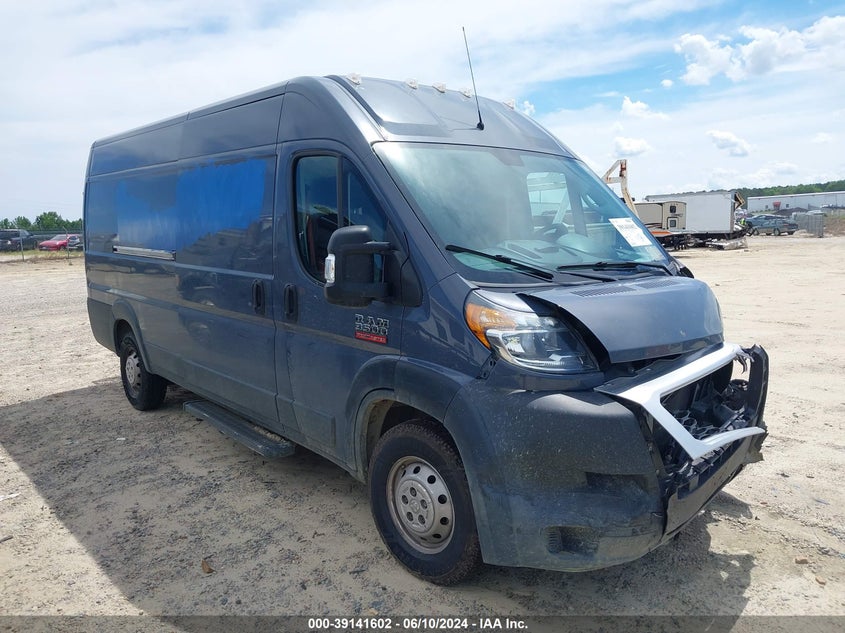 2021 Ram Promaster 3500 Cargo Van High Roof 159 Wb Ext VIN: 3C6FRVJG7ME503120 Lot: 39141602