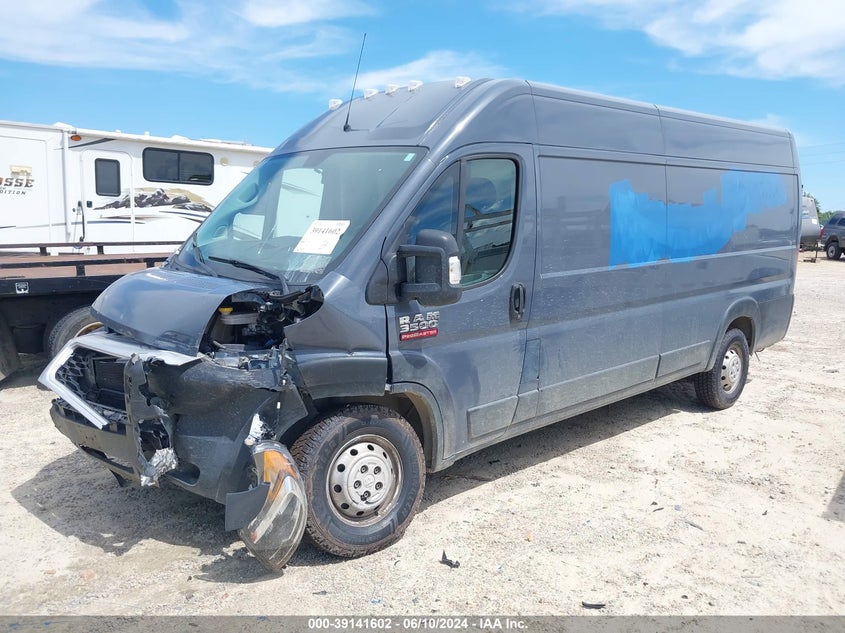 2021 Ram Promaster 3500 Cargo Van High Roof 159 Wb Ext VIN: 3C6FRVJG7ME503120 Lot: 39141602