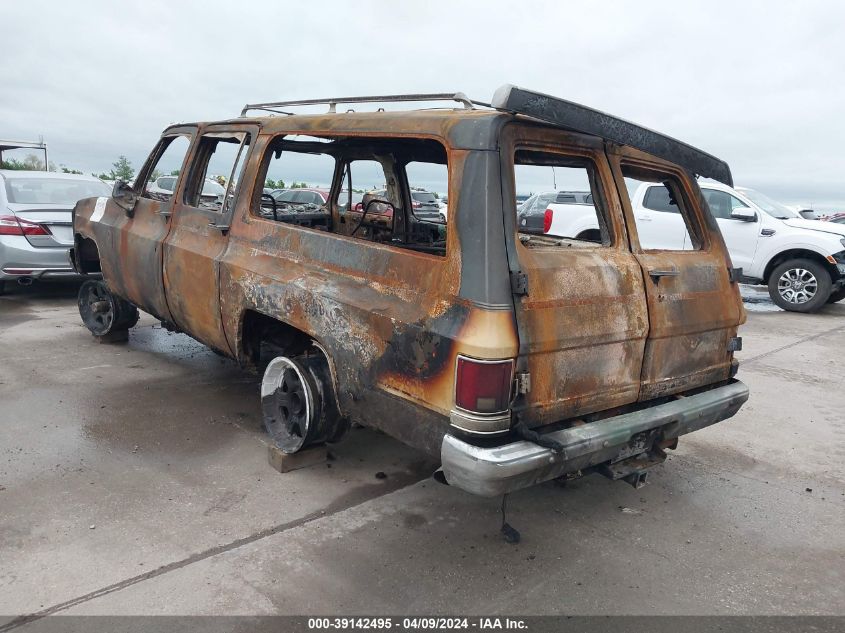 1987 Chevrolet Suburban V10 VIN: 1GNEV16K1HF170020 Lot: 39142495