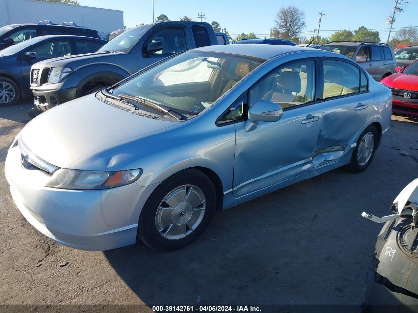 JHMFA36206S003476 | 2006 HONDA CIVIC HYBRID