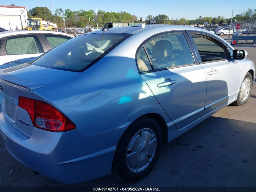 JHMFA36206S003476 | 2006 HONDA CIVIC HYBRID