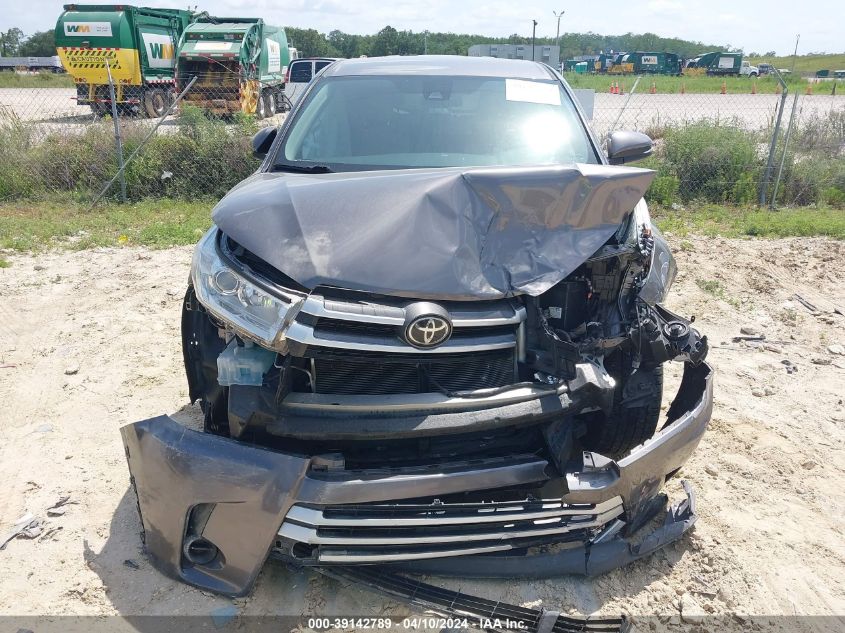 2019 Toyota Highlander Le VIN: 5TDZARFH5KS049488 Lot: 39142789