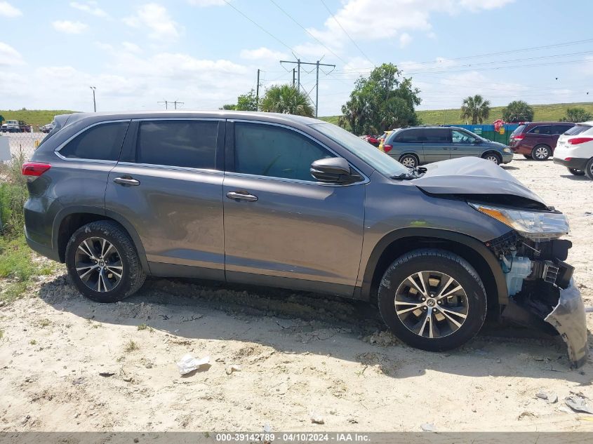 2019 Toyota Highlander Le VIN: 5TDZARFH5KS049488 Lot: 39142789