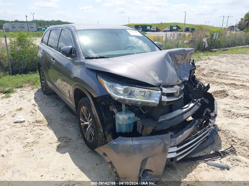 2019 TOYOTA HIGHLANDER LE - 5TDZARFH5KS049488