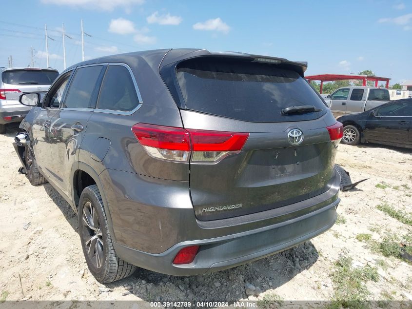 2019 TOYOTA HIGHLANDER LE - 5TDZARFH5KS049488