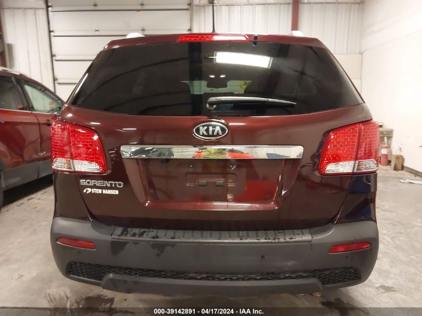 2013 Kia Sorento Lx VIN: 5XYKT4A67DG340952 Lot: 39142891