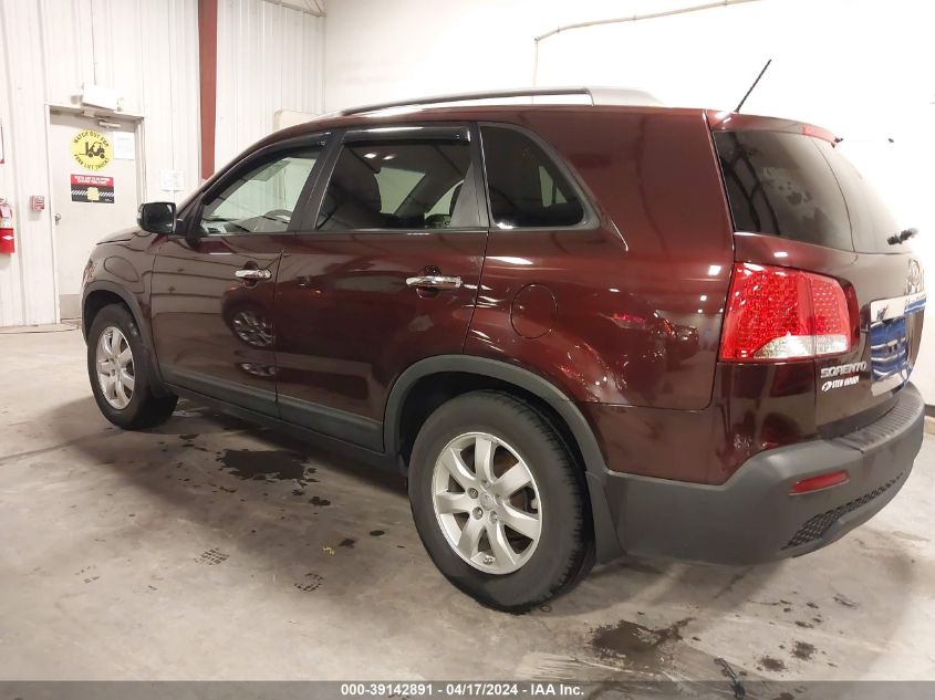 2013 Kia Sorento Lx VIN: 5XYKT4A67DG340952 Lot: 39142891