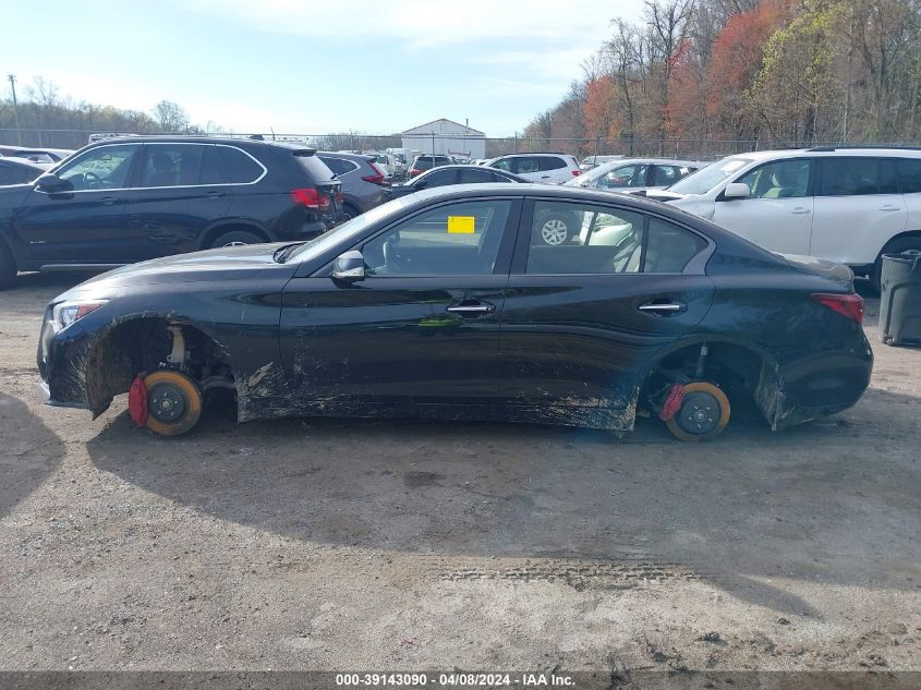 2023 Infiniti Q50 Red Sport 400 Awd VIN: JN1FV7DR1PM590373 Lot: 39143090