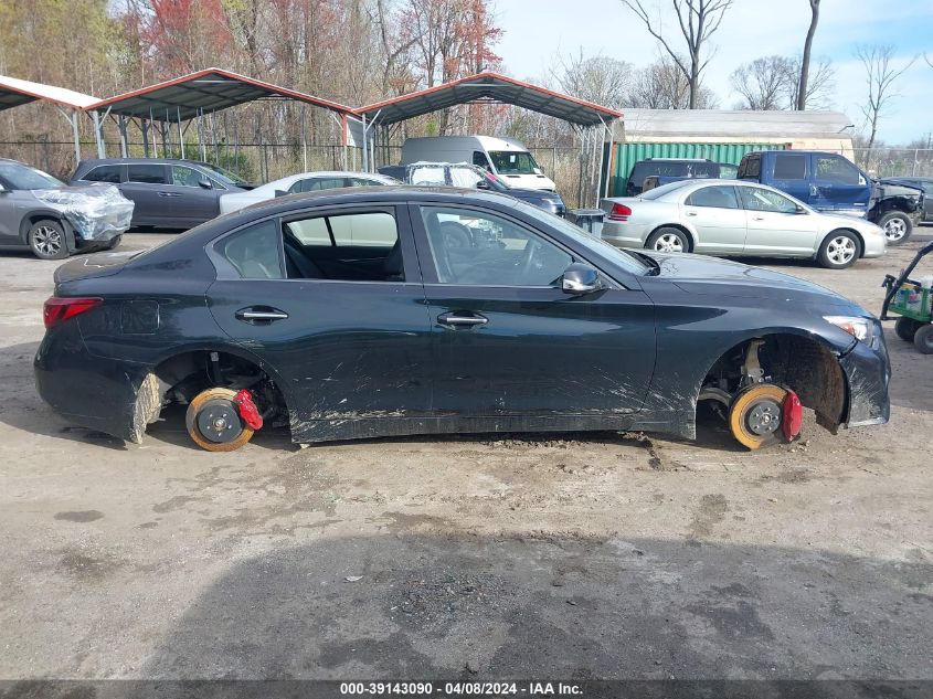 2023 Infiniti Q50 Red Sport 400 Awd VIN: JN1FV7DR1PM590373 Lot: 39143090