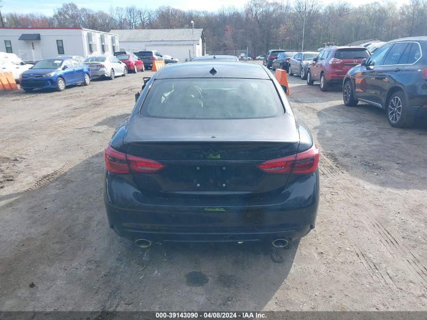 2023 Infiniti Q50 Red Sport 400 Awd VIN: JN1FV7DR1PM590373 Lot: 39143090